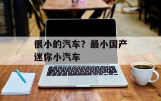 很小的汽车？最小国产迷你小汽车