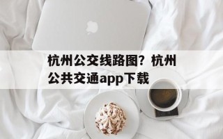 杭州公交线路图？杭州公共交通app下载