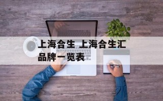 上海合生 上海合生汇品牌一览表