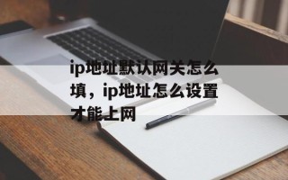 ip地址默认网关怎么填，ip地址怎么设置才能上网
