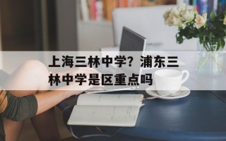 上海三林中学？浦东三林中学是区重点吗