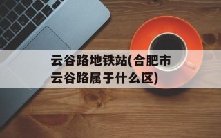 云谷路地铁站(合肥市云谷路属于什么区)