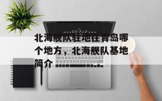 北海舰队驻地在青岛哪个地方，北海舰队基地简介