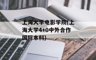 上海大学电影学院(上海大学4+0中外合作国际本科)