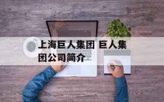 上海巨人集团 巨人集团公司简介