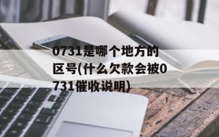 0731是哪个地方的区号(什么欠款会被0731催收说明)