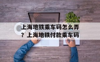 上海地铁乘车码怎么弄？上海地铁付款乘车码