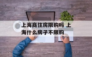 上海商住房限购吗 上海什么房子不限购