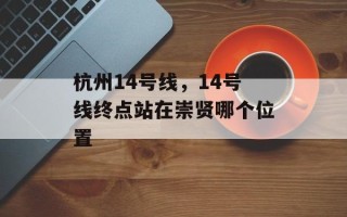 杭州14号线，14号线终点站在崇贤哪个位置
