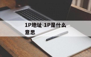 1P地址 1P是什么意思