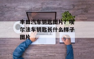 丰田汽车钥匙图片？埃尔法车钥匙长什么样子图片